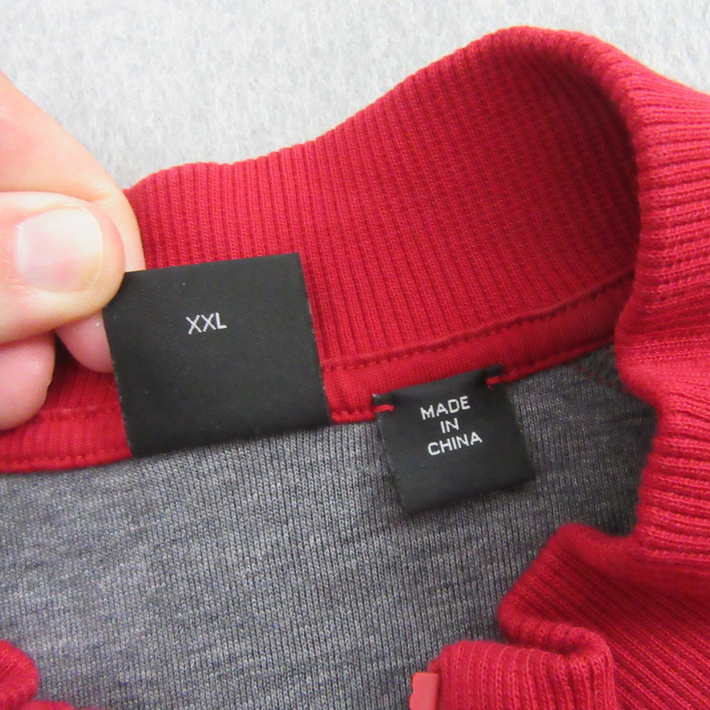 Hugo Boss Mens 1/4 Zip Sweater 2XL Red Pullover Long Sleeve Casual - Picture 6 of 10